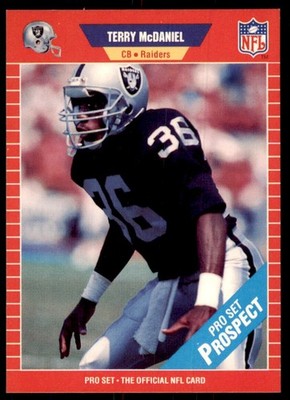 1989 Pro Set Terry McDaniel Football Cards #527