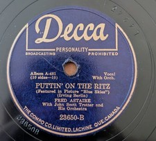 Rare Record! Fred Astaire - Puttin On The Ritz - 78rpm