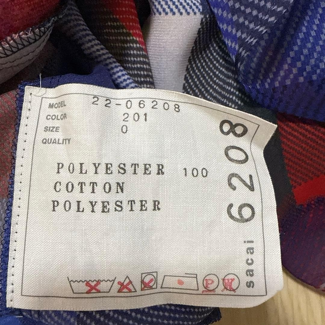 Sacai Patchwork Check Different Material Switchin… - image 4