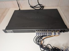 NETGEAR ProSAFE GS728TPv2 24-Port Gigabit PoE Smart Switch 4 SFP Tested