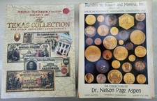 "Texas & Dr. Nelson Page Aspen" Collections Auction Catalogs - 2001 & 1989