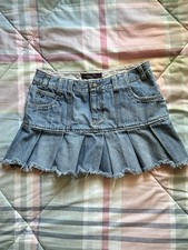 American Eagle Women's Blue Stretch Denim Mini Skirt Y2K Vintage