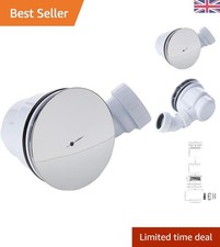 Contemporary Chrome 90mm Shower Waste Trap for Effortless Drainage & Cleanliness