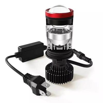 2PCS Mini H4 Laser LED Projector Hyperboloid Len 30000LM Headlight Super White