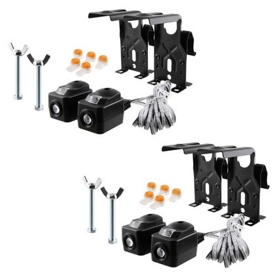2 Replacement Garage Door Safety Sensors Eyes for Chamberlain Bracket Kit 820CB