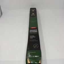 Royal Craft Wood Set of 4 Drawer Divider 17" to 22" Expandable Natural #709607