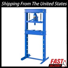 20 Ton Hydraulic Press With Press Plates Heavy H-frame Garage Floor Shop Press