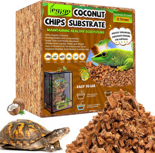 10LBS Compressed Coconut Chip Substrate for Reptiles and Terrariums