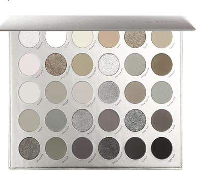 Kara Beauty Goddess Eyeshadow Palette Silver Shimmer Matte Pressed Powder