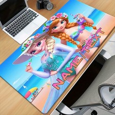 40 90cm Disney Customize NameText Frozen, Elsa Anna Pad for Desk, Gaming, Offi