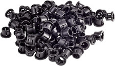 100Pcs 8Mm Cable Snap Bushing Grommets Protector 8Mm round Snap in Cable Hose Bu