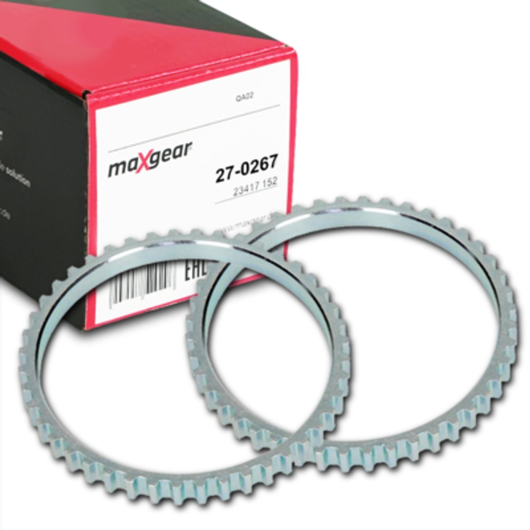 2x MAXGEAR ABS RING SENSORRING VORNE für RENAULT CLIO 2 KANGOO LAGUNA 1 MEGANE 1