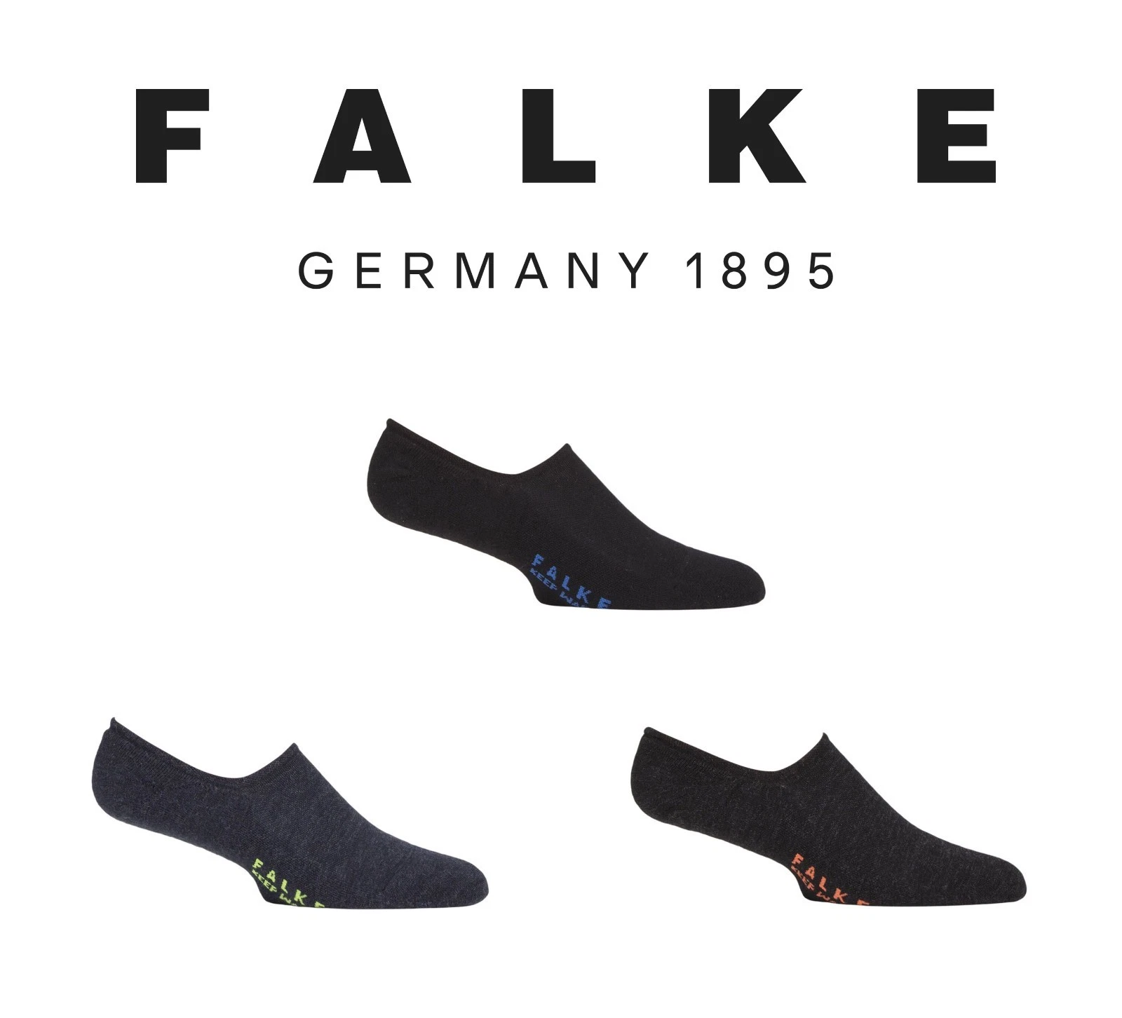Mens Trainer Socks FALKE Keep Warm Virgin Wool Grey Black Navy Many Sizes 1 Pair