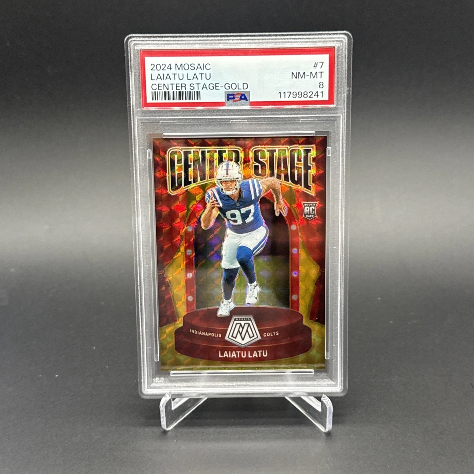 Laiatu Latu Panini Mosaic Center Stage #7 Gold