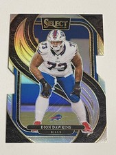 Dion Dawkins 2024 Panini Select #152 Silver Prizm Die Cut Buffalo Bills