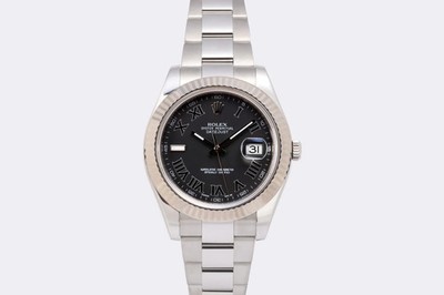 Rolex Datejust II 116334 18k White Gold Bezel 41mm Stainless Steel Watch