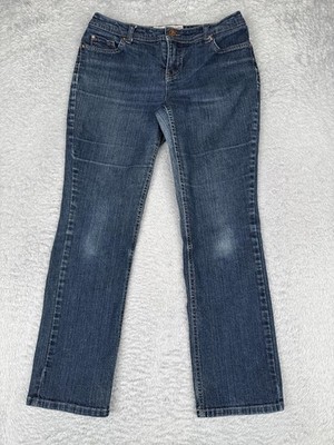 Faded Glory Bootcut Jeans Womens 6P Blue Low Rise Stretch Western Cotton 28x28