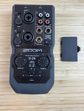 Zoom U-24 Audio Interface No USB Power Cable UNTESTED