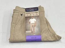 Weatherproof Vintage Men's Hybrid Tech Pants, Tan, Size 30X32