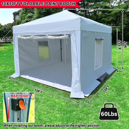 3X3X2.7M Waterproof Portable Paint Booth Rainproof Spray Booth for Auto Parts - Picture 3 of 6