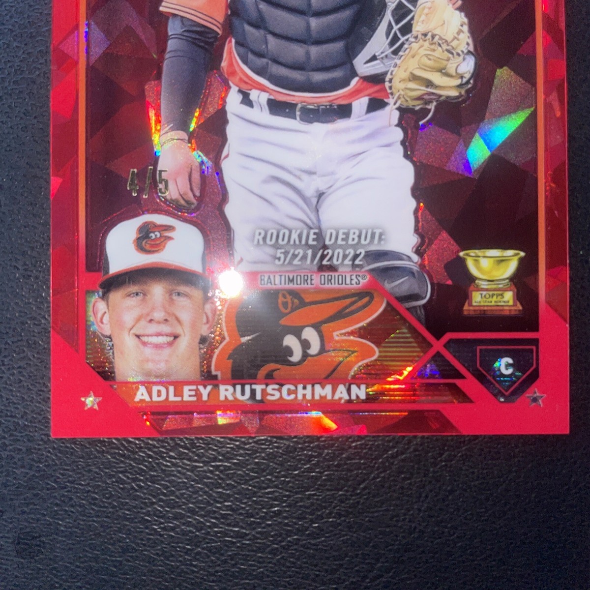 2023 Topps Chrome Update Sapphire Edition red RC Adley Rutschman 