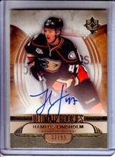 2013-14 Ultimate Collection Hampus Lindholm RC AUTO /99 - Anaheim Ducks