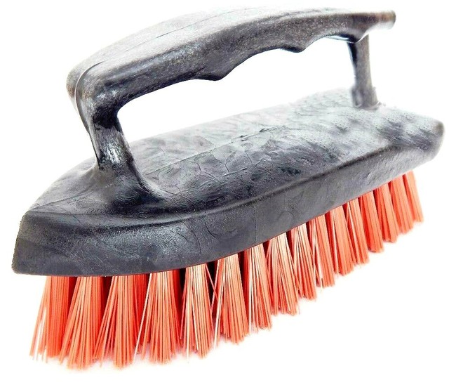 Iron Paint Handle Scrub Brush With Hard Bristles Scrubber Floor Carpet
