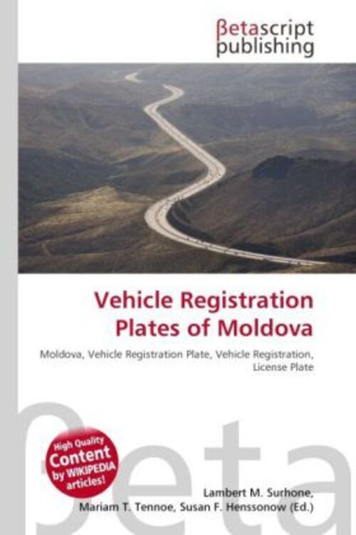 Vehicle Registration Plates Of Moldova Lambert M. Surhone (u. A.)