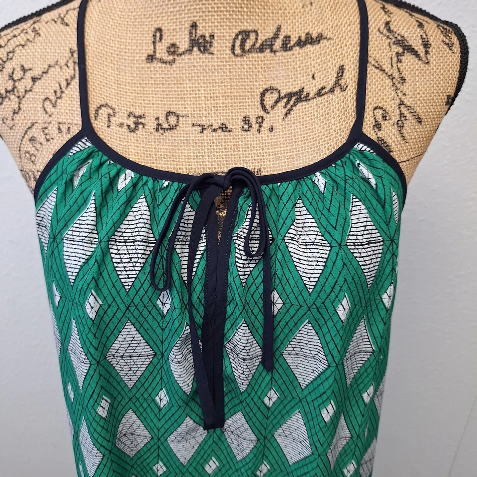 Vestido midi sin mangas Collective Concepts 100 % poliéster verde para mujer talla L Foto 4 de 4