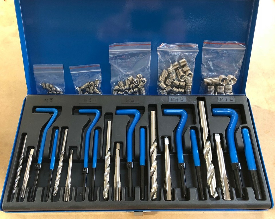 METRIC THREAD REPAIR WIRE INSERT KIT TAP SET HELICOIL INSERTS HELI COIL ...