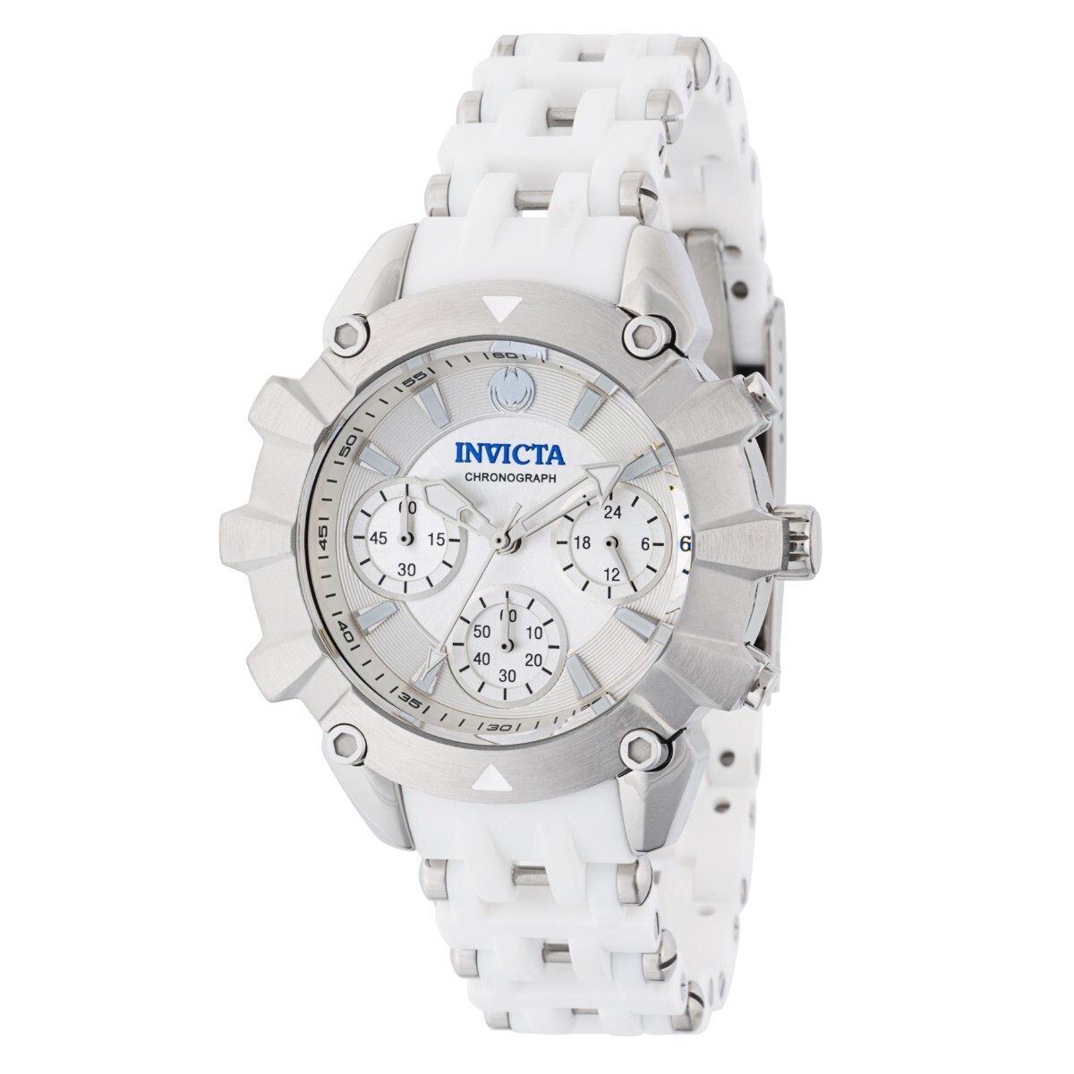 INVICTA ホワイトシリコンバンド Invicta Sea Spider Women's Watch - 38mm, White, Steel (42219