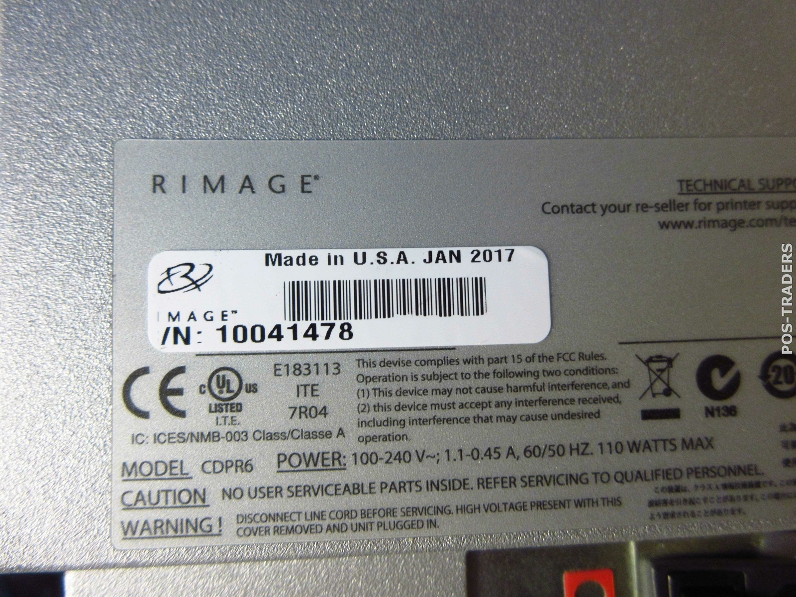 Rimage Prism III CDPR6 USB Direct Thermal CD/ DVD/ BluRay Disc Printer