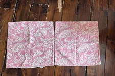 Set of two 2007 Paisley Pink and cream C company Euro Sham. 