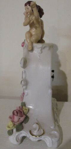 Vintage Delft Porcelain Wind Up Clock with two Child Figures. - Picture 3 of 6
