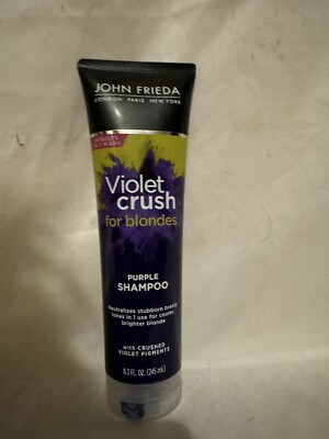 John Frieda Violet Crush for Blondes   Purple Shampoo 8.3 fl oz / 245ml   New