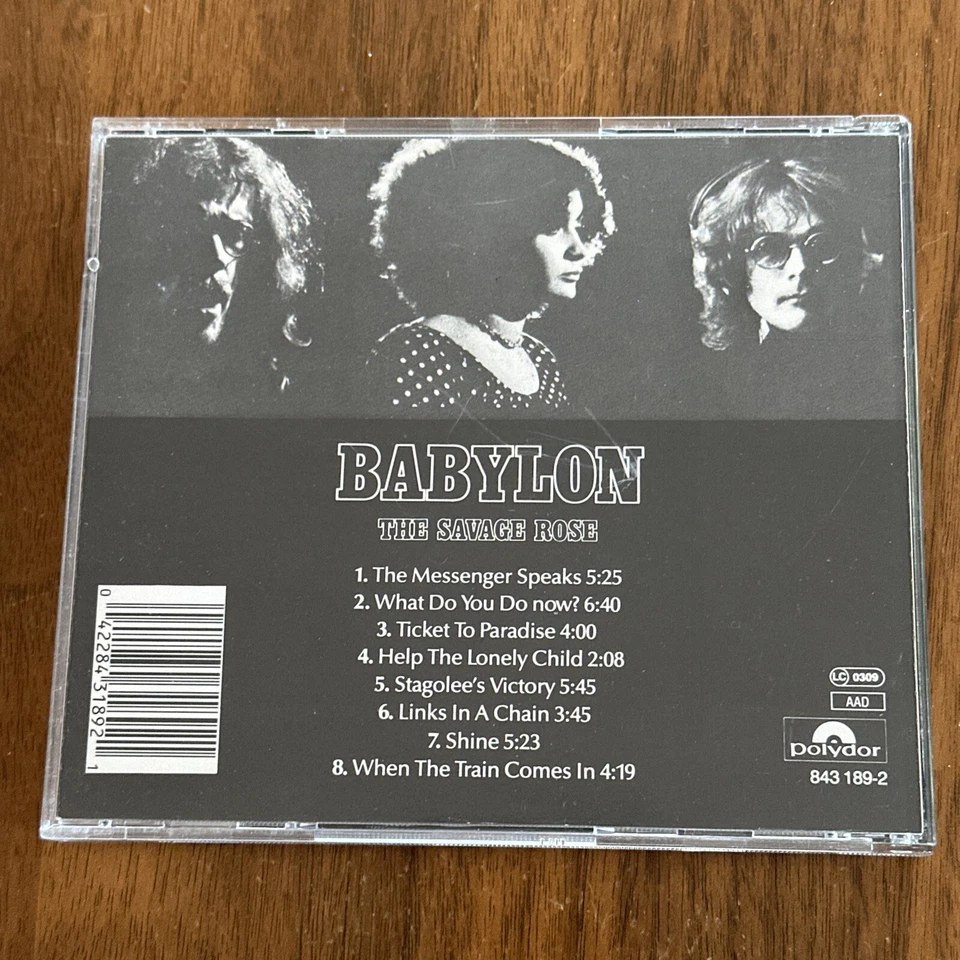 The Savage Rose by Babylon (CD, Polydor) Germany Import * - Imagem 2 de 4