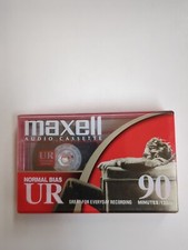 Maxwell UR 90 Minute Blank Audio Cassette Tape Normal Bias, NEW Sealed