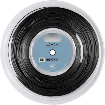 Luxilon ALU POWER 125 (Black) Tennis String 660ft 200m Reel