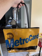 Metrocard Nyc New York City Tote Bag Purse Used W Small Flaws Tag Mta Metro