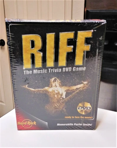 RIFF: The MUSIC TRIVIA DVD Game - Hard Rock Edition Sealed In Package NEW Family