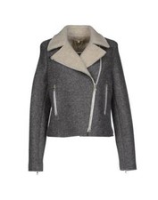 Vanessa Bruno Grey Jacket Wool Flannel Lace Up Back 100% Designer Fr40 Uk12 Bnwt