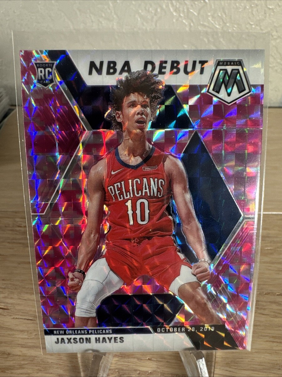 2019 Mosaic 267 Jaxson Hayes Pink Camo RC Pelicans Basketball Card