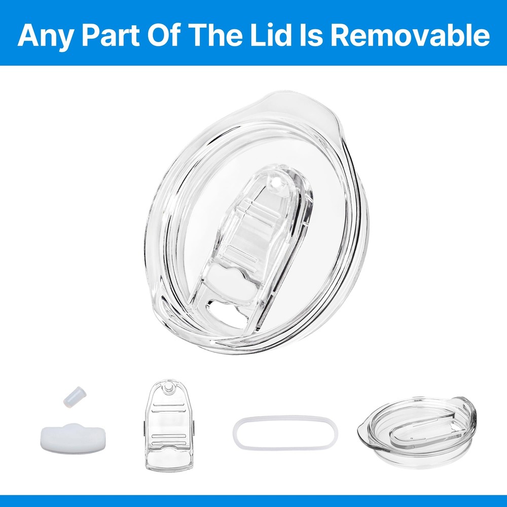 Spillproof 30 Oz Tumbler Replacement Lids for Stainless Steel Tumblers