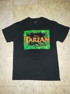 Vintage Disney Tarzan Movie Promo Jungle T Shirt Tee Men's Size
