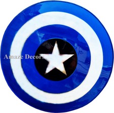 22" Captain America Shield Iron Steel Round Shield Medieval Armor