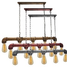 Retro Industrial Wasserrohr Hänge Lampe Esszimmer Pendelleuchte Deckenlampe E27