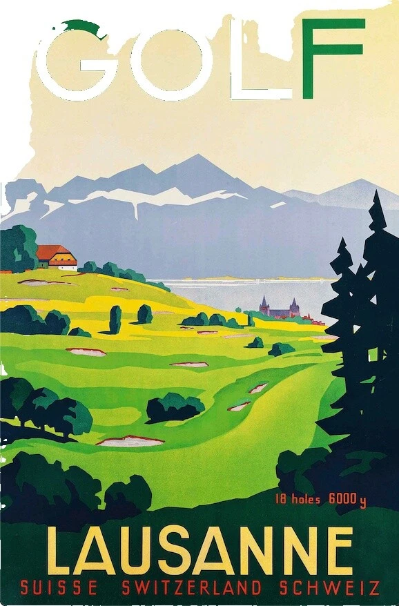 Vintage/Retro Golf Framed Home Décor Posters & Prints