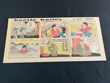 #21b  BEETLE BAILEY by Mort Walker  Sunday Third Page Strip May 1, 1966
