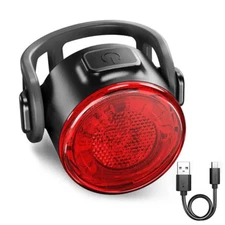 Bike Front Rear Light Set 6 Lighting Modes Bike Bright Headlight USB Charging Wa