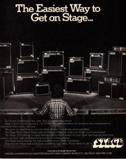 1979 STAGE AMPLIFIERS PRINT AD, 720's, MICRO'S, MUSIC SOUND SALES PRINT AD